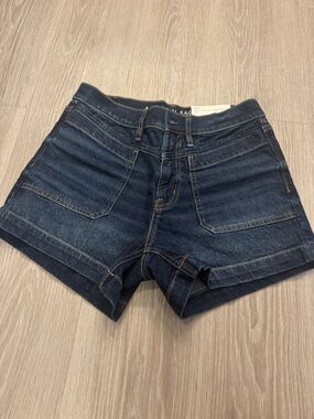 American Eagle Outfitters Dark Blue Denim Shorts